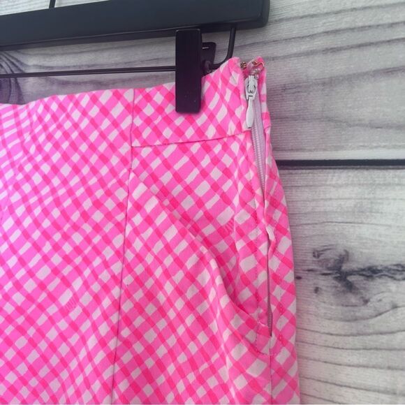 Lilly Pulitzer Arabeth Pink Plaid Print Shorts - Picture 4 of 8